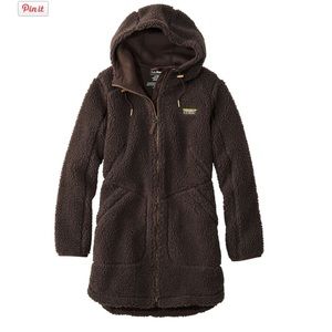 L.L. Bean Womens Pile fleece coat